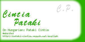 cintia pataki business card